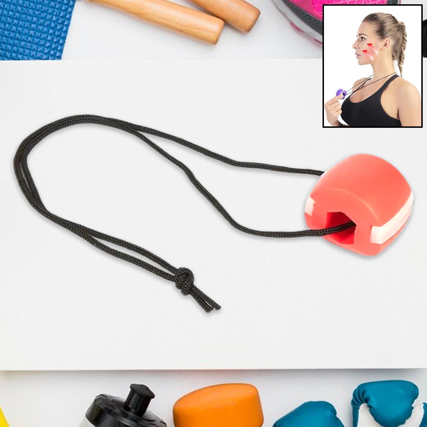 Pink Jawline Exerciser Tool For Men  Women Pink Jawline Exerciser Tool For Men  Women